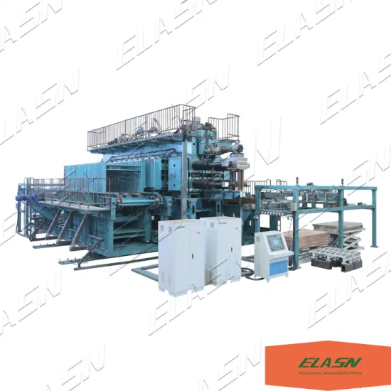 Línea de máquinas de prensado en caliente para puertas de chapa de madera de período corto multicapa de alta calidad Elasn