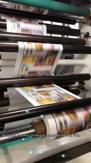 Máquina de impresión de rodillos de cerámica de 4 colores, gran oferta, alta velocidad y alta calidad, para máquina de impresión flexográfica de películas