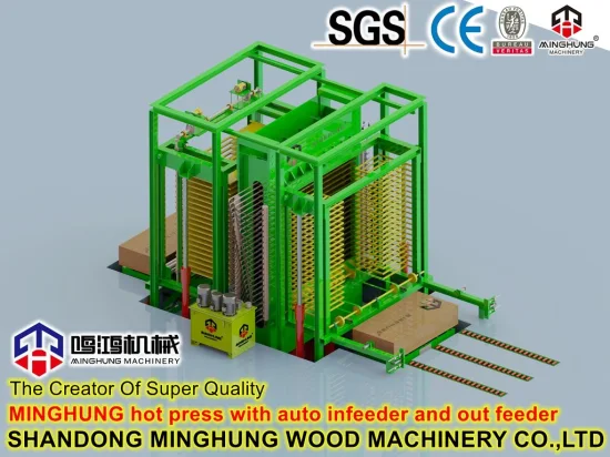 Máquina automática de prensado en caliente multicapa para producción de madera contrachapada revestida filmada